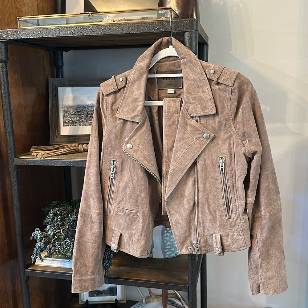 NWOT BlankNYC Suede Moto Jacket - size MP